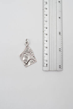 Yuyuyan Güzel Düz Ezme Zincir Kolye - Antik Gümüş Kaplama - Kadın Erkek - 60 cm