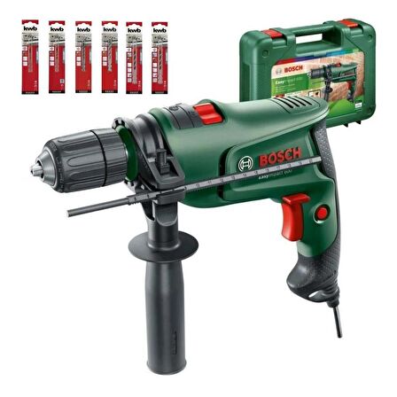 Bosch Easyimpact 600 Darbeli Matkap + 6 Parça Kwb Beton Uç Seti 3-4-5-6-7-8 mm