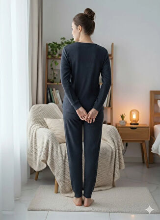 KADIN UZUN KOL PİJAMA TAKIMI