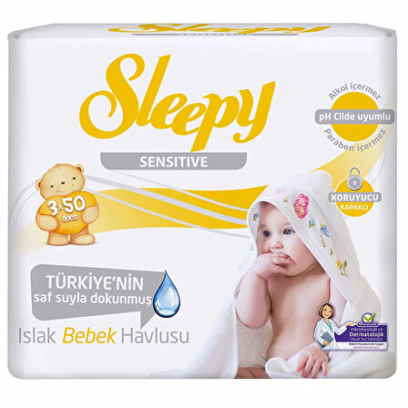 Sensitiv Islak Mendil 3x50 Adet 1 Adet