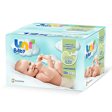 Hassas Dokunuş Bebek Islak Mendil 6-12 Ay 12x52 Adet 1 Adet