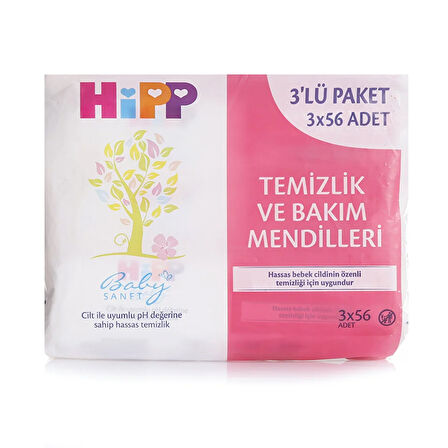Temizlik Ve Bakım Bebek Islak Mendil 3x56 Adet 1 Adet