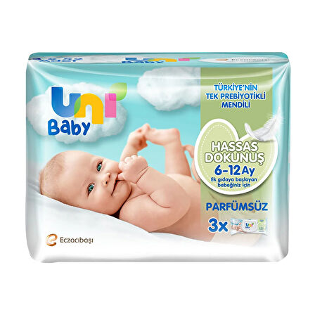 Hassas Dokunuş Bebek Islak Mendil 6-12 Ay 3x52 Adet 1 Adet