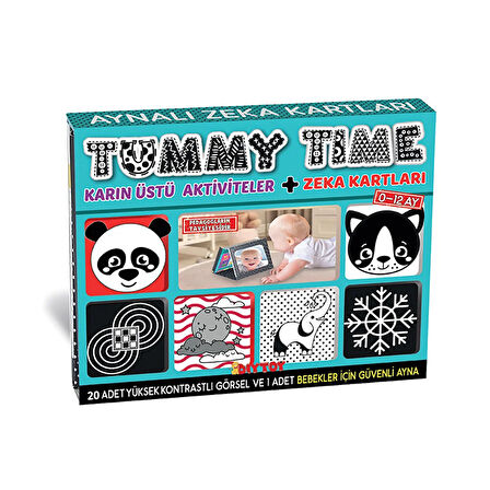 Tummy Time Zeka Kartları Güvenli Bebek Aynası 1 Adet