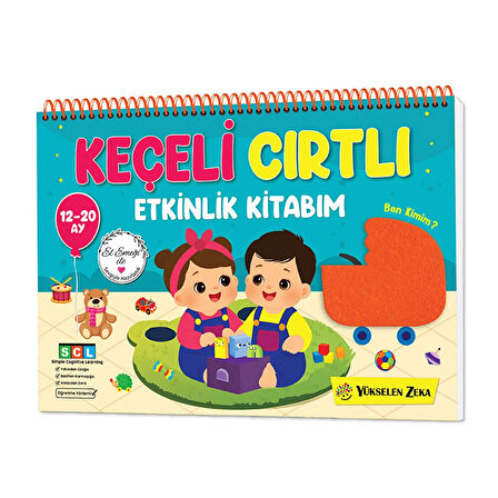 12-20 Ay İlk Cırt Cırtlı Keçeli Etkinli Kitabım 1 Adet