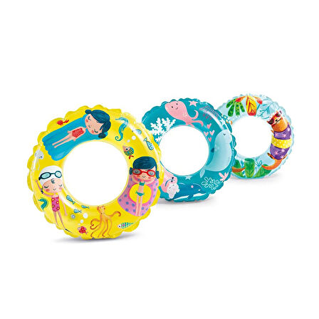 Şeffaf Baskılı Simit 61 cm Asortili 1 Adet