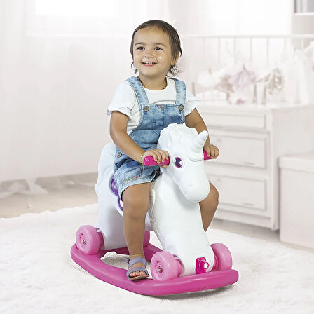 Oyuncak Unicorn Sallanan Tekerlekli At 1 Adet