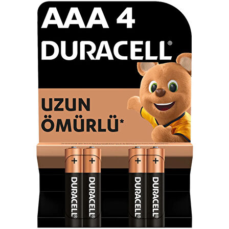 Alkalin AAA İnce Kalem Pil 4 Adet 1 Adet