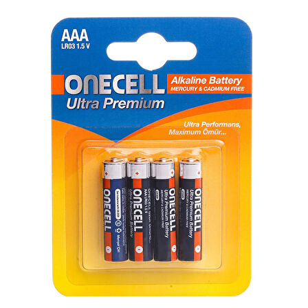 Ultra Premium Alkalin AAA Boy Pil 4lü 1 Adet