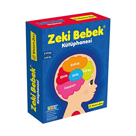 6-24 Ay Zeki Bebek Kütüphanesi 8'li Set 1 Adet