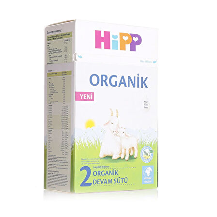 2 Organik Keçi Sütlü Devam Sütü 400 gr 6+ Ay 1 Adet