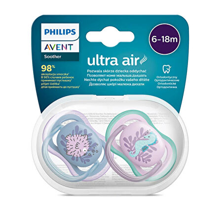 Ultra Air Emzik 6-18 Ay, 2'li Paket, Kız 1 Adet