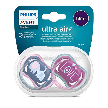 Ultra Air Emzik 18+ Ay, 2'li Paket, Kız 1 Adet