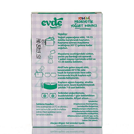 Yomini 5'li Probiyotik Yoğurt Mayası (2 ADET)