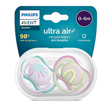 Ultra Air Emzik 0-6 Ay, 2'li Paket, Kız (2 ADET)