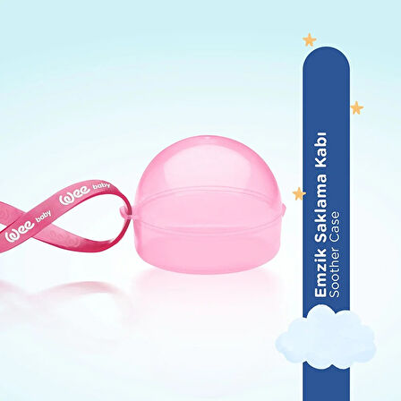 117 Wee Baby Emzik Saklama Kabı Pembe (2 ADET)