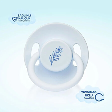 698 Wee Baby Pure Yuv.Kauçuk Emzik No:1 Mavi (2 ADET)