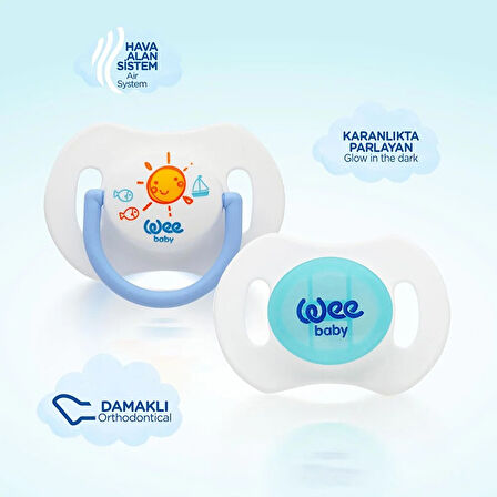 153 Wee Baby Gece Gündüz Emz.No2 Mavi (2 ADET)