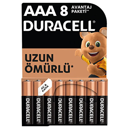 Alkalin AAA İnce Pil 6+2 Adet (3 ADET)