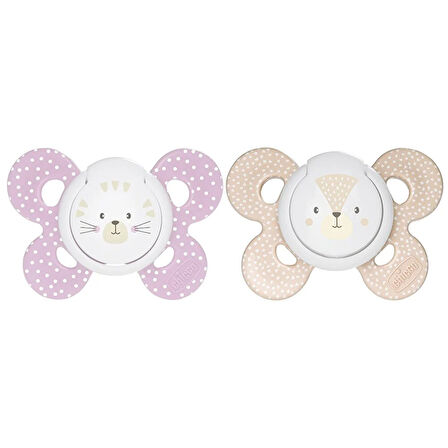 2'li Physio Comfort Kız Bebek Emzik 12 Ay (3 ADET)