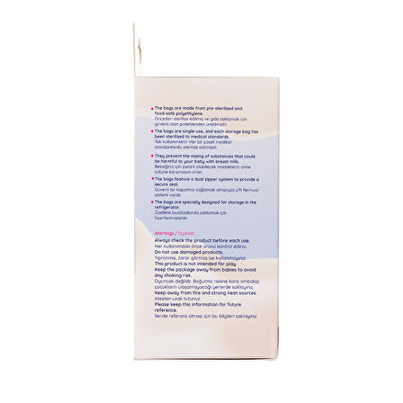 Anne Sütü Saklama Poşeti Avantajlı Paket 50 Adet (3 ADET)