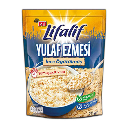Lifalif İnce Öğütülmüş Yulaf Ezmesi 350 Gr (3 ADET)