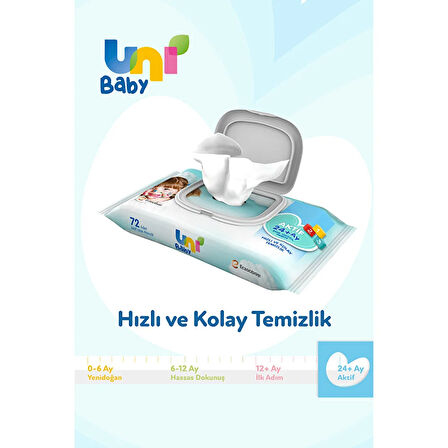 Aktif Bebek Islak Mendil 24+ Ay 3x52 Adet (4 ADET)