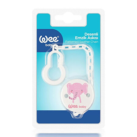 901 Wee Baby Zincirli Emzik Askısı - Kız (4 ADET)
