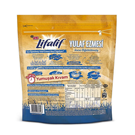 Lifalif İnce Öğütülmüş Yulaf Ezmesi 350 Gr (4 ADET)