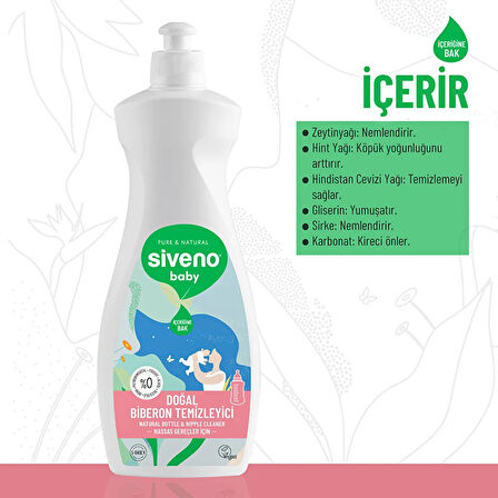 Bebek Doğal Emzik ve Biberon Temizleyici 500ml (5 ADET)