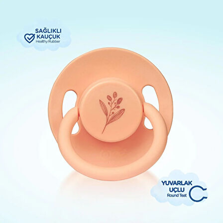 699 Wee Baby Pure Yuv.Kauçuk Emzik No:2 Somon (5 ADET)