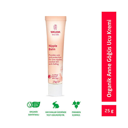 Organik Göğüs Ucu Bakım Kremi 25g (5 ADET)