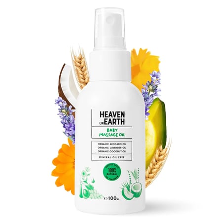 Bebek Masaj Yağı Vegan  Doğal Ve Organik İ̇Çerikli - 100 Ml (4 Adet)