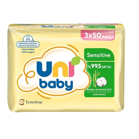Sensitive Bambu& Pamuk Özlü Islak Mendil 3x50 Adet (2 ADET)