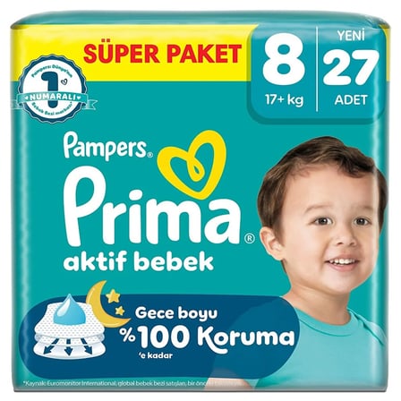 Aktif Bebek 8 Beden, 27 Adet (3 ADET)