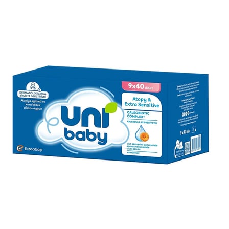 Atopy & Extra Sensitive Islak Mendil  9x40 Adet (5 ADET)