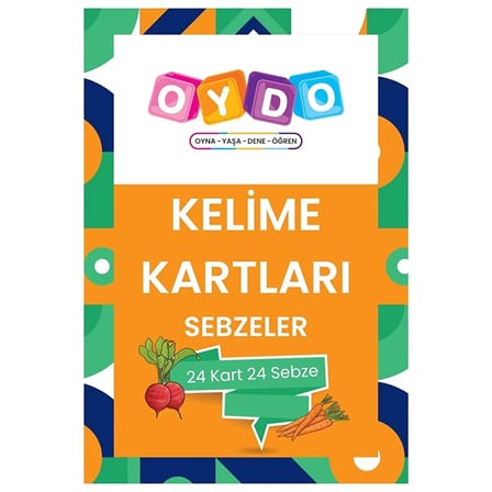 Kelime Kartları Sebzeler (5 ADET)