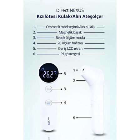 Dual Kulak&Alın Ateş Ölçer