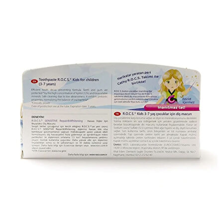 Kids Florürsüz Diş Macunu 3-7 Yaş 35 ml
