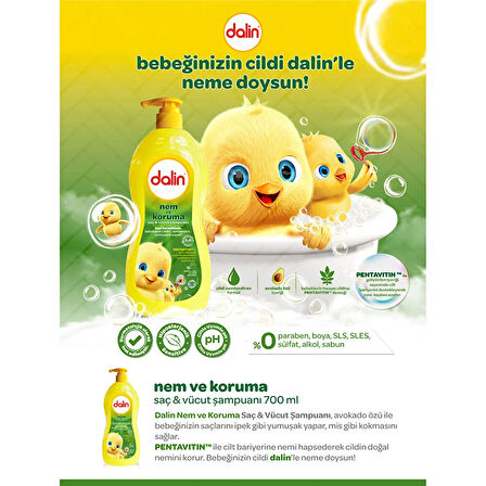 Nem & Koruma Saç ve Vücut Şampuanı 700 ml