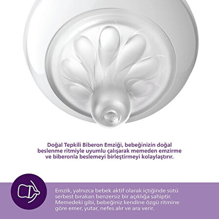 Natural Response 2'li Biberon Emziği 4 Numara 3+ Ay