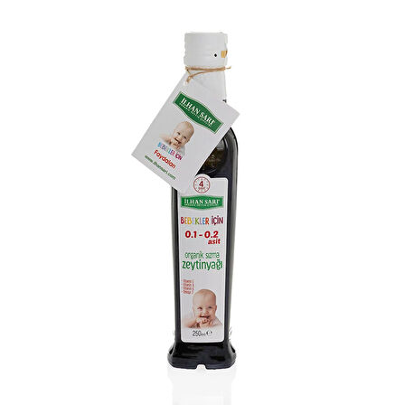 Organik Bebekler İçin Zeytinyağı 250 ml