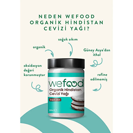 Organik Hindistan Cevizi Yağı 300 ml