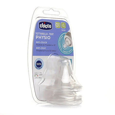 Yeni Wellbeing Biberon Emziği 0 ay+ Yavaş Akış 2'Li