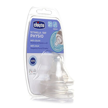 Yeni Wellbeing Biberon Emziği 2 ay+ Orta Akış 2'Li