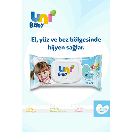 Aktif Bebek Islak Mendil 24+ Ay 12x52 Adet