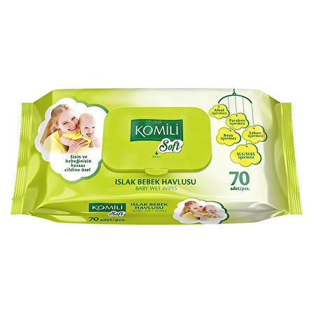 Soft Bebek Islak Mendil 4x70 Adet