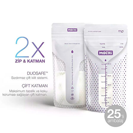 Süt Saklama Poşeti 25'li