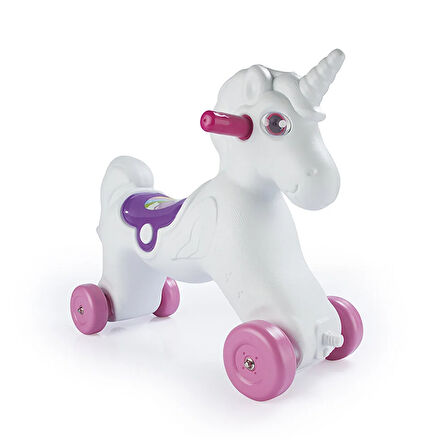 Oyuncak Unicorn Sallanan Tekerlekli At