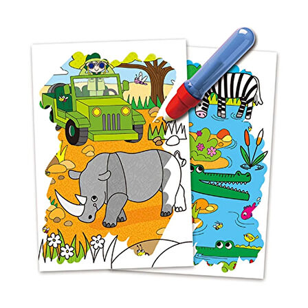 Water Magic Sihirli Boyama Kitabı Safari +3 Yaş